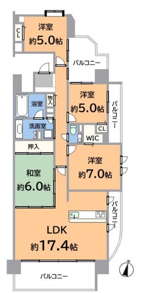 藤和シティホームズ滝子 間取り図 
