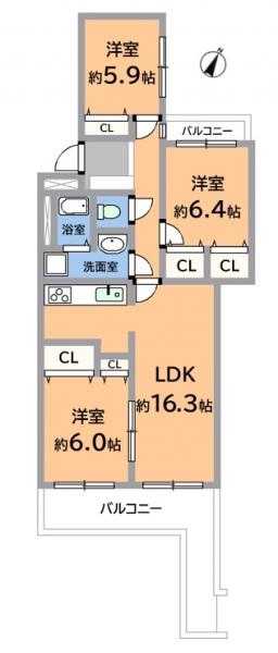 中古マンション 名古屋市千種区唐山町1丁目 名古屋市東山線東山公園駅 3,480万円
