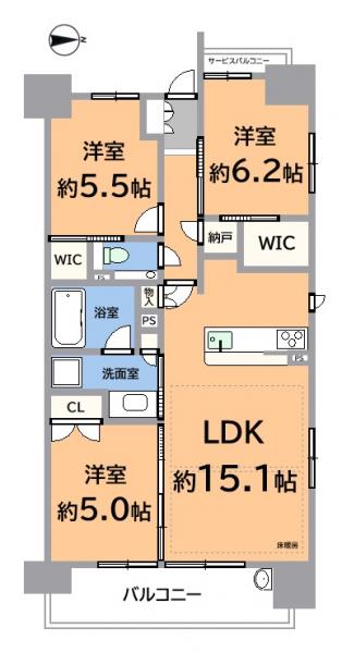 シティタワー葵 間取り図 