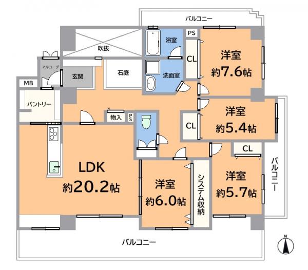 三旺マンション猫洞 間取り図 