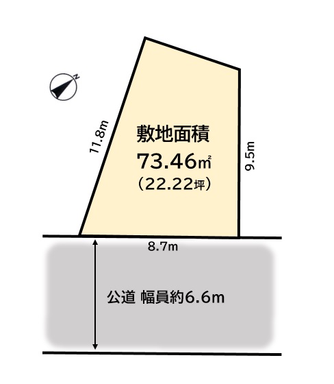 春日井市味美町三丁目　土地 区画図 