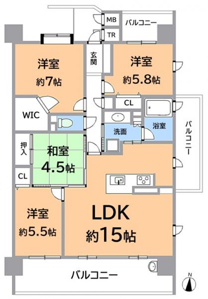 中古マンション 名古屋市千種区北千種１丁目 名古屋市名城線ナゴヤドーム前矢田駅 4,380万円