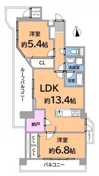 ライオンズマンション東白壁 間取り図 