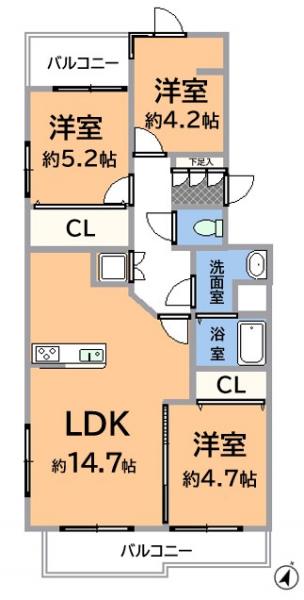 池園ハウス 間取り図 