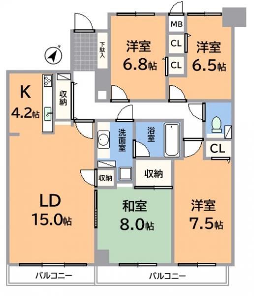 サンパーク南明町 間取り図 