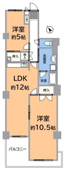 ライオンズマンション川名 間取り図 
