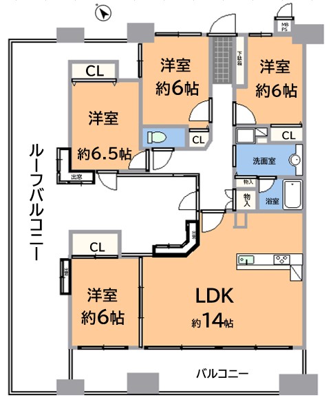 ライオンズガーデン赤池 間取り図 