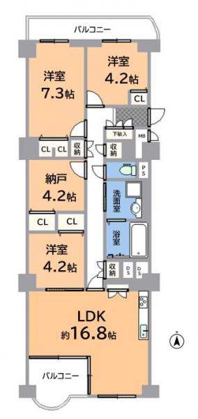 中古マンション 名古屋市名東区名東本町 名古屋市東山線星ヶ丘駅 2,090万円