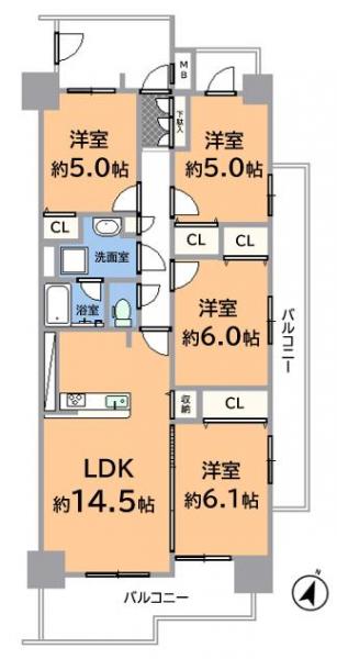 藤和シティコープ藤ヶ丘3 間取り図 