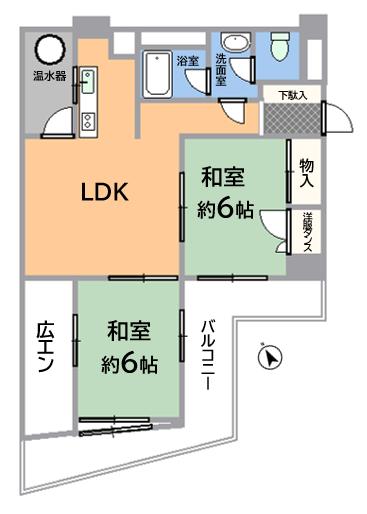 荘苑仲田 間取り図 