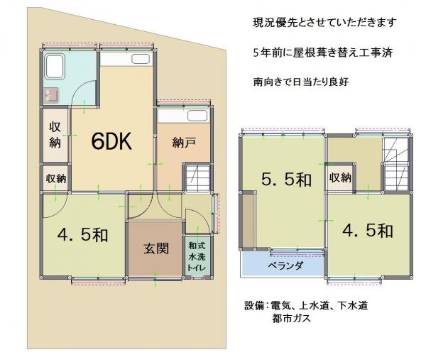 中古戸建 高知市幸町 JR土讃線入明駅 580万円