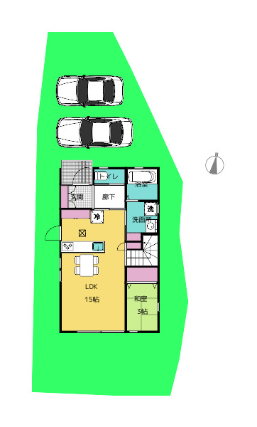 中秦泉寺　1190 区画図 