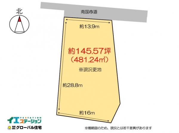 南国市比江　1427 区画図 