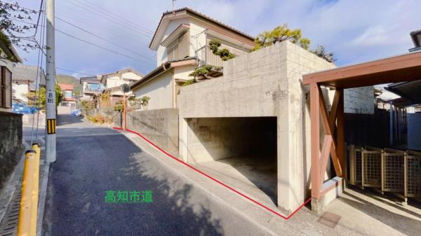 福井町1500万　注文建築用地 前面道路含む現地写真 