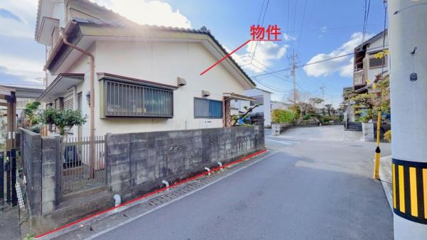 福井町1500万　注文建築用地 前面道路含む現地写真 