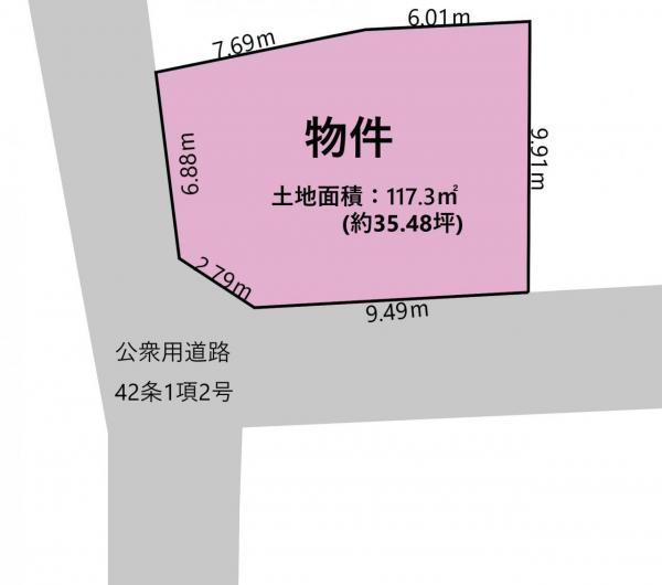 南久万　1680 区画図 