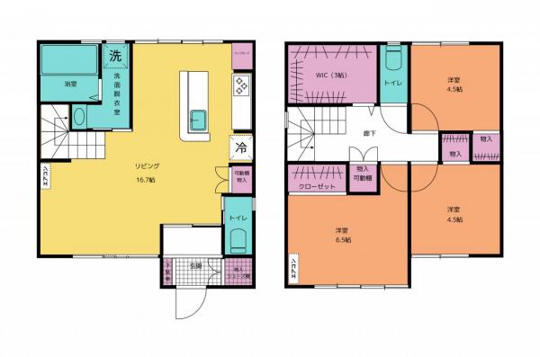 高知市神田　602.25 参考プラン間取図