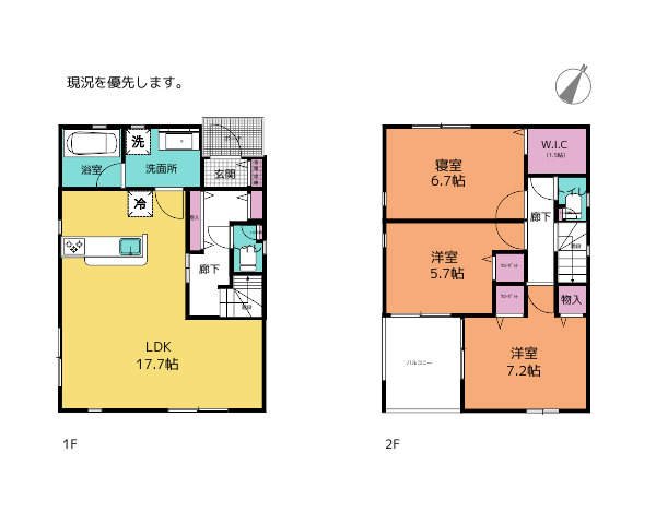 高知市前里　3090 間取り図 