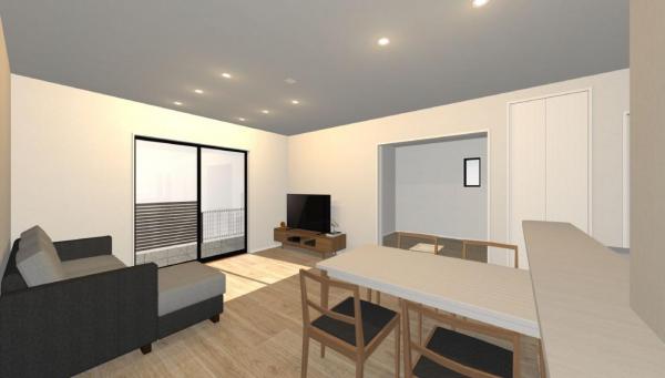 高知市愛宕町　建築条件付き売り土地　約47坪 建物プラン例（内観写真） 