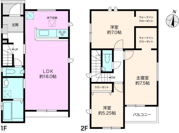 高知市鴨部　2998 間取り図 