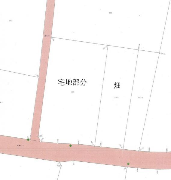 南国市岡豊町中島 土地 850 土地図面