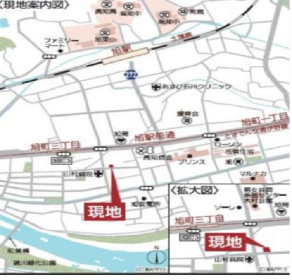 高知市旭町　3090 現地案内図 