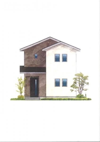 高知市福井扇町　1480 建物プラン例（パース・外観) 