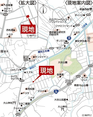高知市針木東町 第一  現地案内図 
