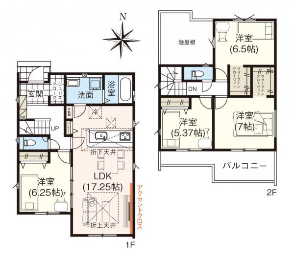 いの町駅東町　2号　2998 間取り図 