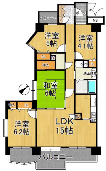 ヴィジョーレ瀬田 間取り図 