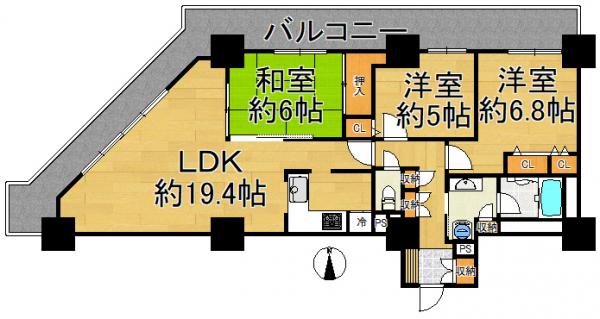 ファーストタワー大津MARY 間取り図 