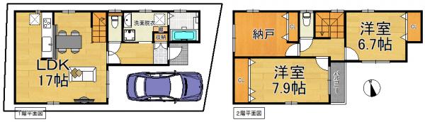 新築戸建 大津市別保３丁目 JR東海道本線（米原〜神戸）石山駅 2,880万円