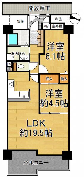 シャルマンコーポぜぜ 間取り図 