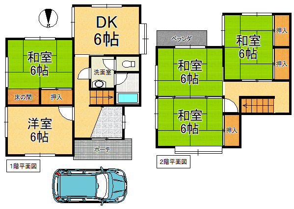 中古戸建 大津市錦織１丁目 JR湖西線大津京駅 1,200万円