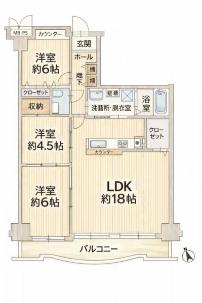 中古マンション 大津市真野２丁目 JR湖西線堅田駅 2,099万円