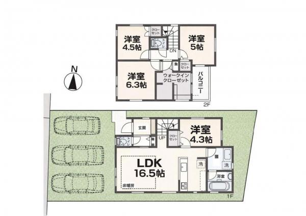 新築戸建 大津市国分１丁目 JR東海道本線（米原〜神戸）石山駅 3,580万円