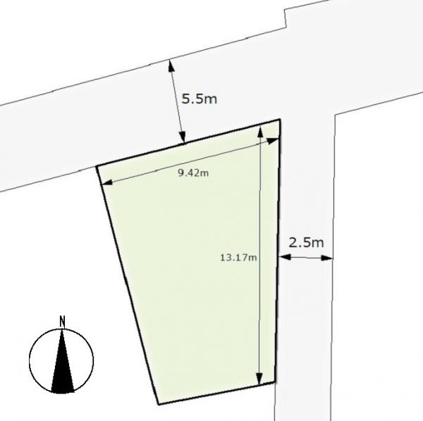 総社市秦　店舗 区画図 