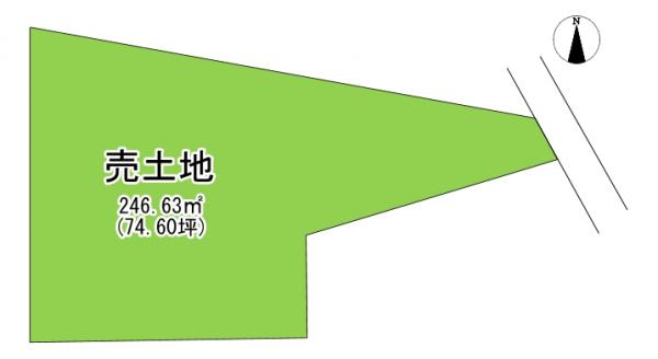倉敷市上富井　土地 区画図 