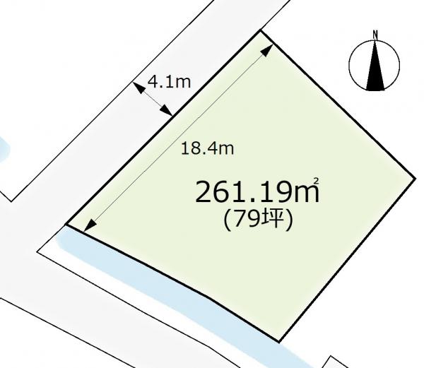 赤磐市立川　売地 区画図 
