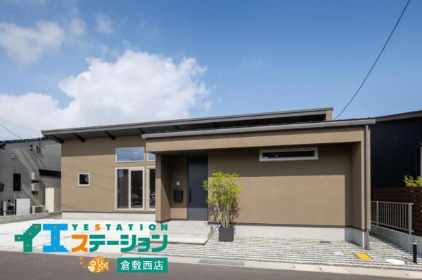 岡山市東区広谷　平屋モデルハウス 現地外観写真 