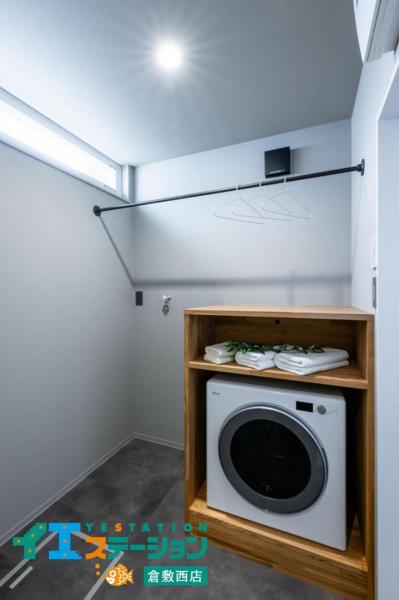 岡山市東区広谷　平屋モデルハウス ランドリースペース