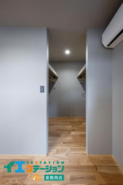岡山市東区広谷　平屋モデルハウス ウォークインクローゼット