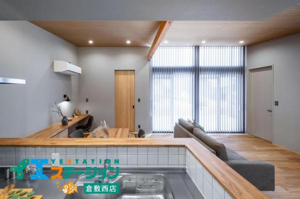 岡山市東区広谷　平屋モデルハウス キッチン 