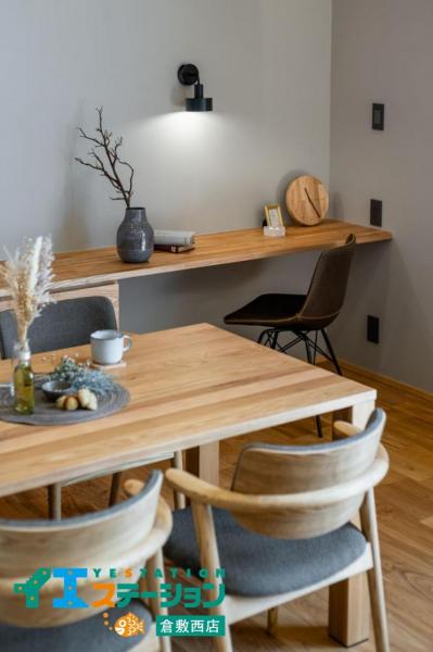 岡山市東区広谷　平屋モデルハウス ダイニング