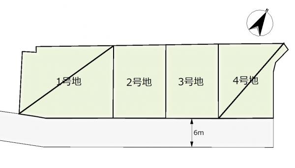 岡山市東区瀬戸町下　分譲地 全体区画図 