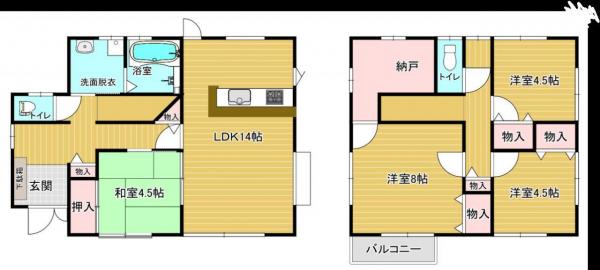 中古戸建 日向市大字財光寺1454-4 JR日豊本線財光寺駅 1,819万円