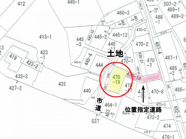 【価格改定】高山市上岡本町8丁目 住宅用土地 72.26坪 区画図 