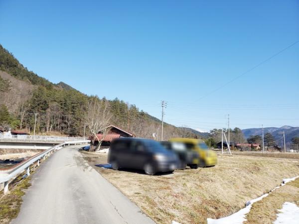 高山市一之宮町 農業用土地 151.72坪 前面道路含む現地写真 