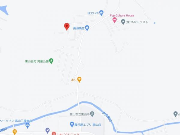 高山市三福寺町 住宅用土地 60.50坪 現地案内図 