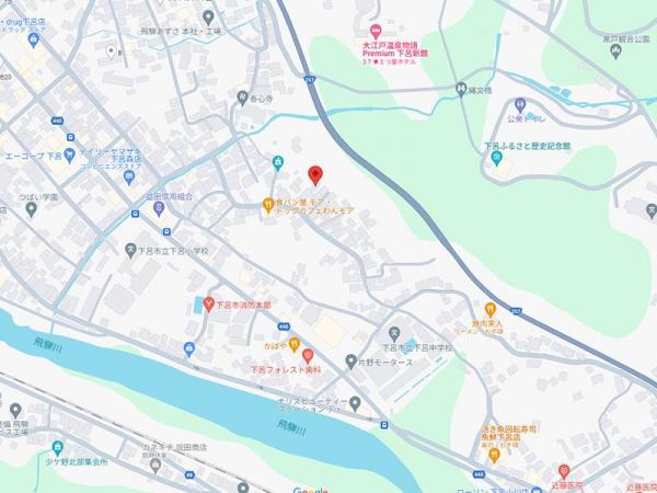 下呂市森 住宅用土地 78.04坪 現地案内図 